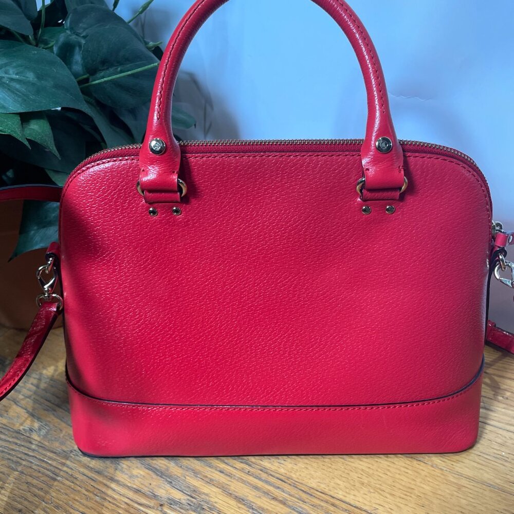 Kate Spade New York Wellesley Rachelle satchel in Cherry Red - Picture 2 of 13